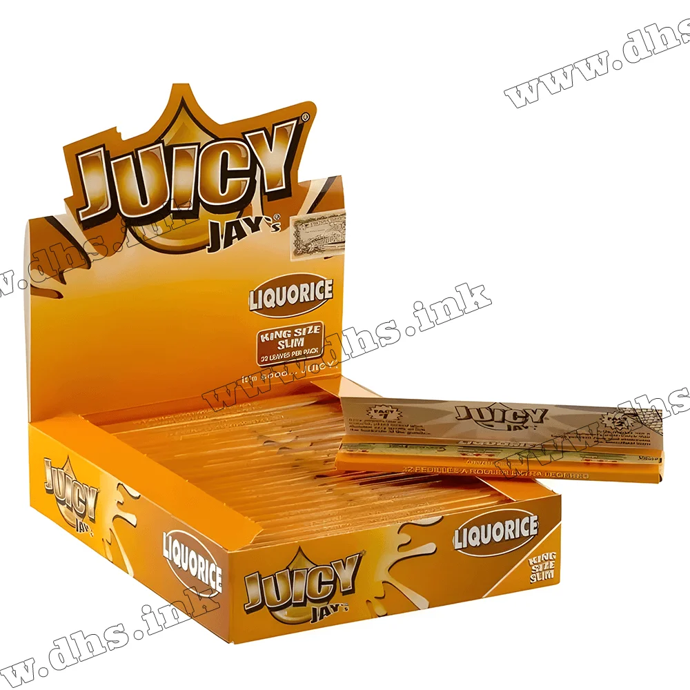 Папір для самокруток Juicy Jays King Size Liquorice в уп. 32 шт